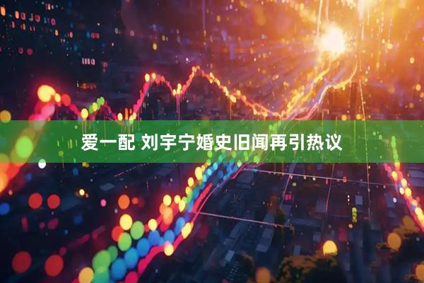 爱一配 刘宇宁婚史旧闻再引热议