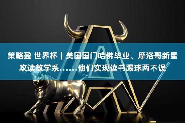 策略盈 世界杯｜美国国门哈佛毕业、摩洛哥新星攻读数学系……他们实现读书踢球两不误